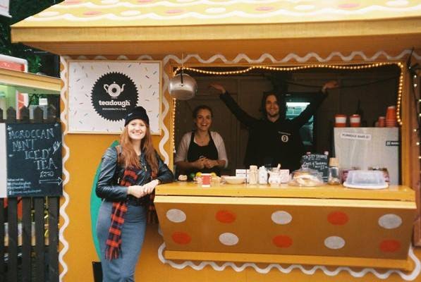 The original Teadough doughnut stall at the Edinburgh Fringe